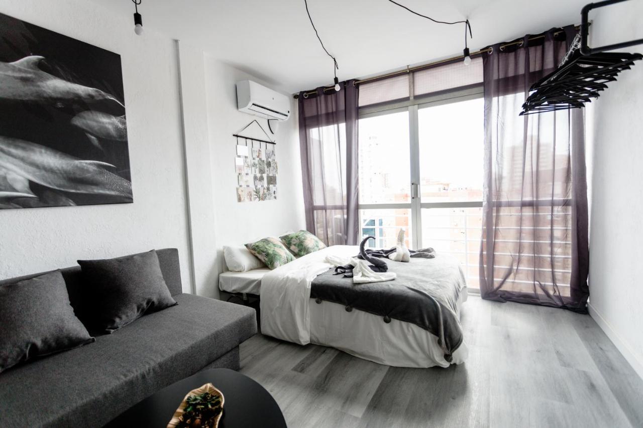 Modern Studio With See And City View Benidorm Exteriör bild